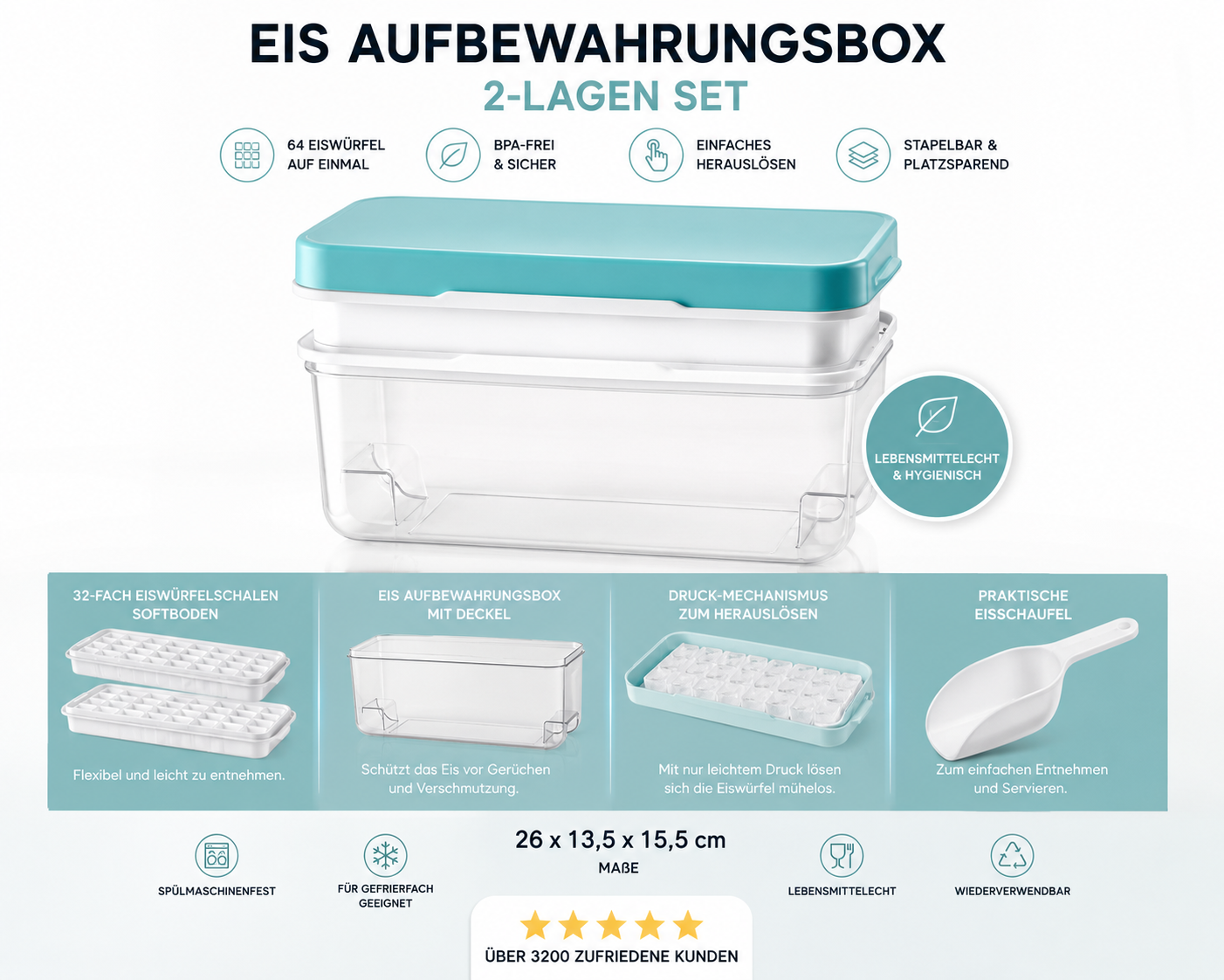 Eiswürfelbehälter